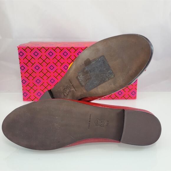 NWT$325 Tory Burch Cap Toe Ballet Flats in Brick Lane/Coco color Sz 7.5 - Picture 14 of 16